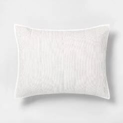 Microstripe Pillow Sham Cream/Gray - Hearth & Hand™ With Magnolia -Hearth & Hand With Magnolia Shop GUEST 0411dbda 7209 43ed bfdf 242b502448e9