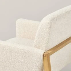 Boucle Upholstered Accent Arm Chair - Cream - Hearth & Hand™ With Magnolia -Hearth & Hand With Magnolia Shop GUEST 048e0445 498d 4ee6 88fb 43fc40b20dd3