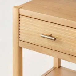 Grooved Wood Square Accent Side Table With Drawer - Natural - Hearth & Hand™ With Magnolia 9 Grooved Wood Square Accent Side Table With Drawer - Natural - Hearth & Hand™ With Magnolia -Hearth & Hand With Magnolia Shop GUEST 082ff4df ac2f 420e afa5 03fa03a4e50c