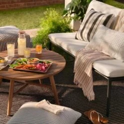 Cushioned Metal Outdoor Loveseat - Cream/Black - Hearth & Hand™ With Magnolia -Hearth & Hand With Magnolia Shop GUEST 0b9807fc a12a 4d25 895d 973d3a712042