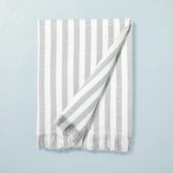 Clipped Stripe Dobby Throw Blanket - Hearth & Hand™ With Magnolia -Hearth & Hand With Magnolia Shop GUEST 10a39fdf 546b 43d8 b831 0408b3240adc