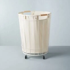 Wire & Fabric Laundry Hamper Sour Cream - Hearth & Hand™ With Magnolia 11 Wire & Fabric Laundry Hamper Sour Cream - Hearth & Hand™ With Magnolia -Hearth & Hand With Magnolia Shop GUEST 1172c23f 3103 40d4 b324 2c56bdd6ddc9