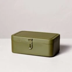 Decorative Metal Storage Box Green - Hearth & Hand™ With Magnolia -Hearth & Hand With Magnolia Shop GUEST 13e14cf7 86df 4e7f 83b8 96fe6613459c