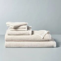 Microstripe Terry Cotton Bath Linens Taupe - Hearth & Hand™ With Magnolia -Hearth & Hand With Magnolia Shop GUEST 13e9335a de88 40ad 9488 747fe536691a