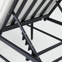 Cushioned Metal Outdoor Chaise Lounge - Cream/Black - Hearth & Hand™ With Magnolia 11 Cushioned Metal Outdoor Chaise Lounge - Cream/Black - Hearth & Hand™ With Magnolia -Hearth & Hand With Magnolia Shop GUEST 187de8db ad02 4212 97f7 99e74acc6245