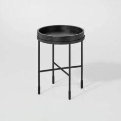 Wood & Metal Accent Side Table - Black - Hearth & Hand™ With Magnolia -Hearth & Hand With Magnolia Shop GUEST 18f60d1f c6ab 4b71 9c37 45510af8c6ce