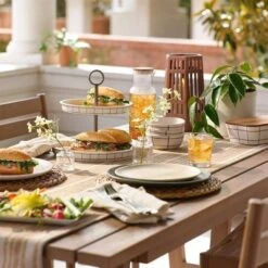 Slat Wood Outdoor Rectangular Dining Table - Natural - Hearth & Hand™ With Magnolia -Hearth & Hand With Magnolia Shop GUEST 1b557d5e 27fe 45d5 af7c a548f933e7d6