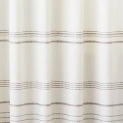 Engineered Hem Stripes Curtain Panel Cream/Gray - Hearth & Hand™ With Magnolia