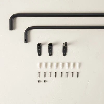 French Return Curtain Rod Matte Black - Hearth & Hand™ With Magnolia 5 French Return Curtain Rod Matte Black - Hearth & Hand™ With Magnolia - Image 3