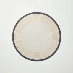 Round Border Stripe Braided Area Rug Neutral - Hearth & Hand™ With Magnolia -Hearth & Hand With Magnolia Shop GUEST 23efbf88 d6a6 44d4 a17e 2a0c02a67837