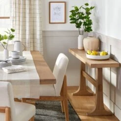 Pedestal Wood Console Table - Natural - Hearth & Hand™ With Magnolia