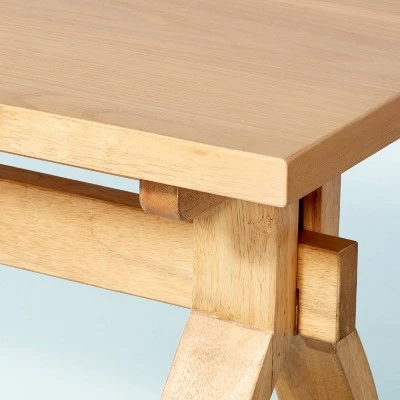 Sawhorse Wood Bench - Natural - Hearth & Hand™ With Magnolia 5 Sawhorse Wood Bench - Natural - Hearth & Hand™ With Magnolia - Image 3