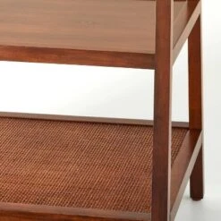 40" 4-Shelf Wood & Cane Transitional Ladder Bookshelf - Brown - Hearth & Hand™ With Magnolia -Hearth & Hand With Magnolia Shop GUEST 3040d2a5 9efe 452f 8f76 ba8a65aaf668