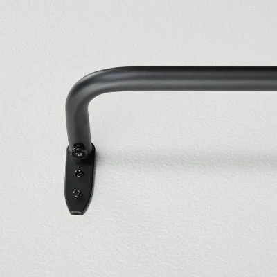 French Return Curtain Rod Matte Black - Hearth & Hand™ With Magnolia 6 French Return Curtain Rod Matte Black - Hearth & Hand™ With Magnolia - Image 4