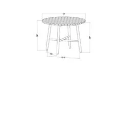 Slat Wood Outdoor Round Dining Table - Natural - Hearth & Hand™ With Magnolia -Hearth & Hand With Magnolia Shop GUEST 334e6d3b 91cb 4b1e 9568 22cacb161492