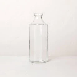 Octagonal Clear Glass Bottle Vase - Hearth & Hand™ With Magnolia -Hearth & Hand With Magnolia Shop GUEST 36b305e2 53b3 44aa abdd 1e69bdba402b