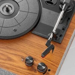 3-Speed Record Player Brown/Gray - Hearth & Hand™ With Magnolia -Hearth & Hand With Magnolia Shop GUEST 38f5f3a4 be30 4624 9c9a 3488c5481e06