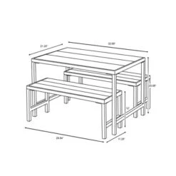 3pc Kids' Metal Outdoor Table Set - Dark Gray - Hearth & Hand™ With Magnolia -Hearth & Hand With Magnolia Shop GUEST 3b362172 1f8b 45d0 ad76 10781f31a5d5