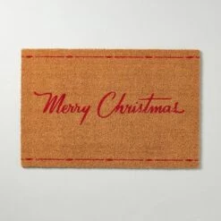 Merry Christmas Coir Doormat Tan/Red - Hearth & Hand™ With Magnolia -Hearth & Hand With Magnolia Shop GUEST 3ca3c7c7 9ffa 460b b138 242b7efb3d97