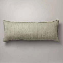 16"x42" Washed Loop Stripe Lumbar Bed Pillow - Hearth & Hand™ With Magnolia -Hearth & Hand With Magnolia Shop GUEST 3f4d66eb 1363 4711 9f60 162fc243fa6f