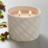 Plaid Ceramic Mulled Spice Jar Christmas Candle Ivory 11oz - Hearth & Hand™ With Magnolia -Hearth & Hand With Magnolia Shop GUEST 42a42fd3 3be6 4cf1 9c0b 86d2e9cb68b6