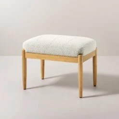 Boucle Upholstered Wood Ottoman - Hearth & Hand™ With Magnolia 18 Boucle Upholstered Wood Ottoman - Hearth & Hand™ With Magnolia -Hearth & Hand With Magnolia Shop GUEST 44f571fe a07c 4470 84b8 905f0593bf0b