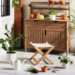 2.88L Painted Metal Watering Can Cream - Hearth & Hand™ With Magnolia