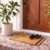 Glad You're Here Coir Doormat Tan/Black - Hearth & Hand™ With Magnolia -Hearth & Hand With Magnolia Shop GUEST 495ba1d5 2e13 4a7a ab42 f7ad58583a2a
