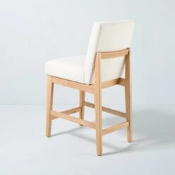 Upholstered Natural Wood Slipper Counter Stool - Hearth & Hand™ With Magnolia -Hearth & Hand With Magnolia Shop GUEST 4dab8a7c 6c9c 42eb 8e4c 5f446356ca45