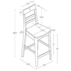 2pk Wood Ladder Back Counter Stool - Hearth & Hand™ With Magnolia -Hearth & Hand With Magnolia Shop GUEST 501b822c a2fd 461d aa13 130aba448f95