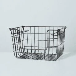 Stacking Wire Storage Basket Matte Black - Hearth & Hand™ With Magnolia -Hearth & Hand With Magnolia Shop GUEST 51760ad1 4cd5 42e5 ad63 e77e3d305d6d