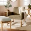 Canvas Upholstered Accent Arm Chair - Khaki - Hearth & Hand™ With Magnolia -Hearth & Hand With Magnolia Shop GUEST 51ad22a5 824d 44bd 8f38 17a19388fa5e