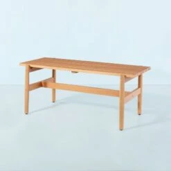 Slat Wood Outdoor Coffee Table - Natural - Hearth & Hand™ With Magnolia -Hearth & Hand With Magnolia Shop GUEST 52a8a692 a29f 4efc a366 82c5741a8dd2