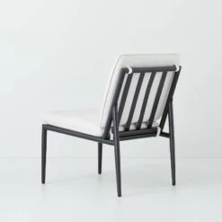 2pk Cushioned Metal Outdoor Club Chair Set - Cream/Black - Hearth & Hand™ With Magnolia -Hearth & Hand With Magnolia Shop GUEST 5440d030 ef82 4ca2 9220 9defdc6e7f7a