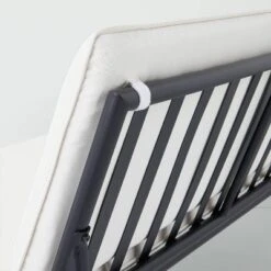 Cushioned Metal Outdoor Loveseat - Cream/Black - Hearth & Hand™ With Magnolia -Hearth & Hand With Magnolia Shop GUEST 559437a5 9b7e 430d 87fa d6f614a9cf57