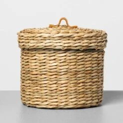 Woven Bath Storage Canister Beige - Hearth & Hand™ With Magnolia -Hearth & Hand With Magnolia Shop GUEST 587edaef cf59 4ead 8ace 96b1d31b34d2