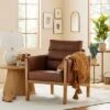 Faux Leather Upholstered Accent Arm Chair - Cognac - Hearth & Hand™ With Magnolia 2 Faux Leather Upholstered Accent Arm Chair - Cognac - Hearth & Hand™ With Magnolia -Hearth & Hand With Magnolia Shop GUEST 5aae2476 10e2 4fe0 bc8c 8bfcd0cfc094
