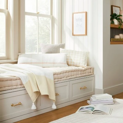 Tasseled Color Block Woven Throw Blanket - Hearth & Hand™ With Magnolia 4 Tasseled Color Block Woven Throw Blanket - Hearth & Hand™ With Magnolia - Image 2