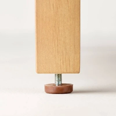 Grooved Wood Square Accent Side Table With Drawer - Natural - Hearth & Hand™ With Magnolia 6 Grooved Wood Square Accent Side Table With Drawer - Natural - Hearth & Hand™ With Magnolia - Image 4