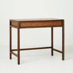 Wood & Cane Transitional Writing Desk - Hearth & Hand™ With Magnolia -Hearth & Hand With Magnolia Shop GUEST 6142daf1 834b 4774 b827 a5250acebc04