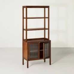 Wood & Glass Baker's Rack - Brown - Hearth & Hand™ With Magnolia -Hearth & Hand With Magnolia Shop GUEST 62769710 96ac 440c 876d 144cd372f29f