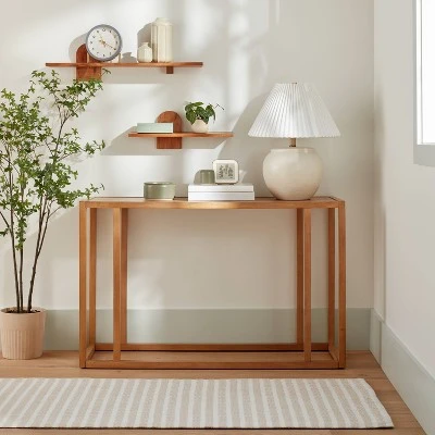 Wood Frame Console Table - Natural - Hearth & Hand™ With Magnolia 3 Wood Frame Console Table - Natural - Hearth & Hand™ With Magnolia