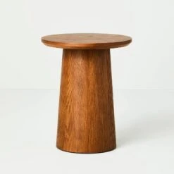 Round Wood Pedestal Accent Side Table - Hearth & Hand™ With Magnolia -Hearth & Hand With Magnolia Shop GUEST 6f4c069f c2f0 4139 90f4 d2903dac3dc4