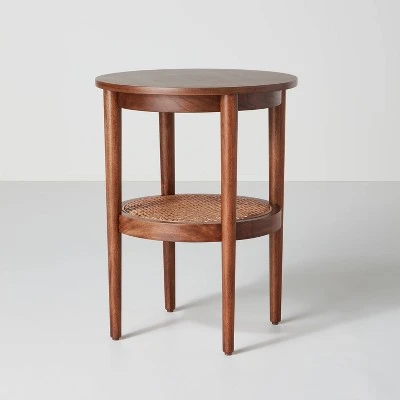 Wood & Cane Round Accent Side Table - Hearth & Hand™ With Magnolia 12 Wood & Cane Round Accent Side Table - Hearth & Hand™ With Magnolia - Image 10