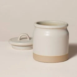 Dry Goods Stoneware Crock Canister Warm Gray/Clay - Hearth & Hand™ With Magnolia 10 Dry Goods Stoneware Crock Canister Warm Gray/Clay - Hearth & Hand™ With Magnolia -Hearth & Hand With Magnolia Shop GUEST 783827b2 e2af 4d5b acc8 84432284eebb