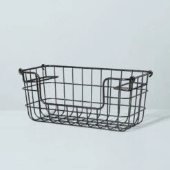 Stacking Wire Storage Basket Matte Black - Hearth & Hand™ With Magnolia -Hearth & Hand With Magnolia Shop GUEST 7f465f04 db4c 47cf 9411 7c8a601ab948