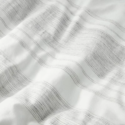 3pc Heathered Stripe Comforter Bedding Set - Hearth & Hand™ With Magnolia 3 3pc Heathered Stripe Comforter Bedding Set - Hearth & Hand™ With Magnolia