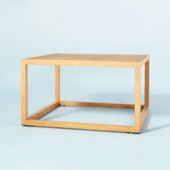 Wood Frame Square Coffee Table - Natural - Hearth & Hand™ With Magnolia -Hearth & Hand With Magnolia Shop GUEST 855a45a2 ddfe 4fef b837 2b5a989a03cc