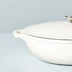 5.3qt Enameled Cast Iron Braiser Sour Cream - Hearth & Hand™ With Magnolia -Hearth & Hand With Magnolia Shop GUEST 8c198140 35a1 4fbe b6a2 f431cc4e8800