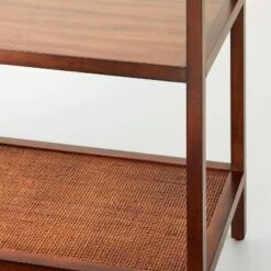 70" 5-Shelf Wood & Cane Transitional Vertical Bookshelf - Brown - Hearth & Hand™ With Magnolia -Hearth & Hand With Magnolia Shop GUEST 9214bcad 603a 47ea 8140 53b4518fb952